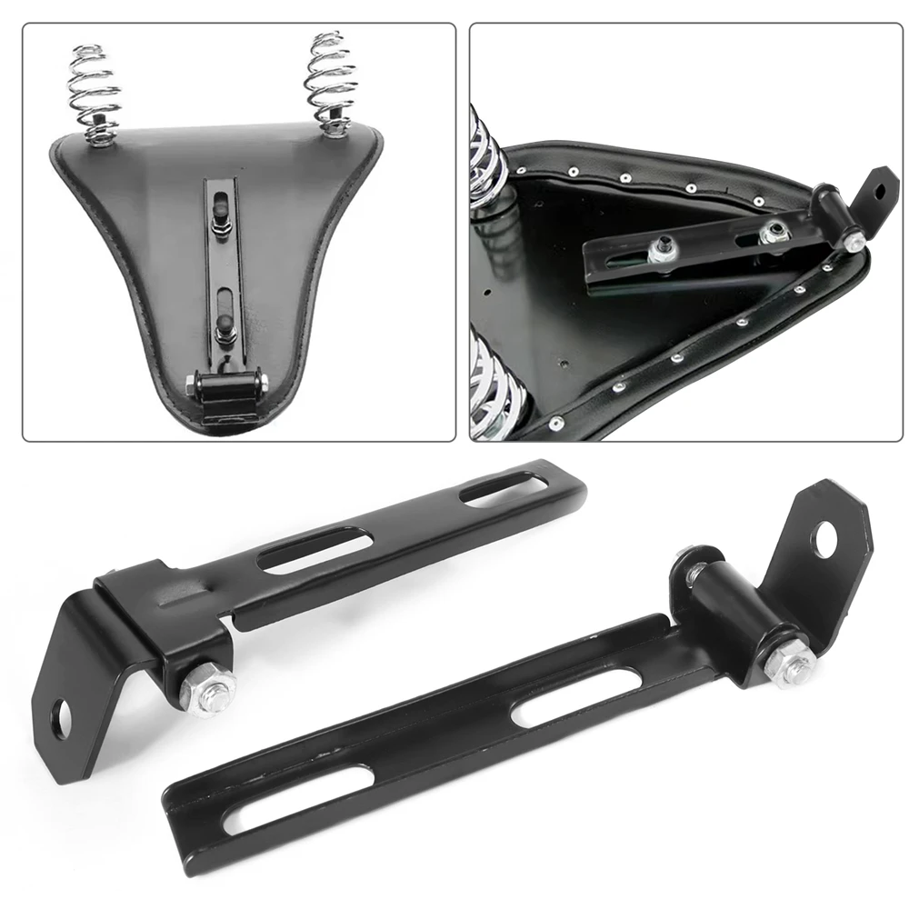 Universal 3" Inchs Solo Seat Saddle Seats Spring fit for Harley Dyna Fatboy Sportster XL1200 XL883 Bobber Chopper XL 883 1200