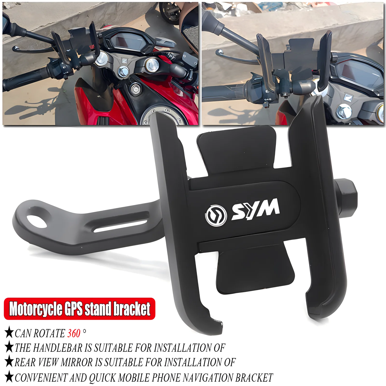 Motorcycle Mobile Phone Holder For SYM CRUISYM 125 180 300 GTS 250i 300i Maxsym 400 600 jet 14 Handlebar Phone GPS Stand Bracket