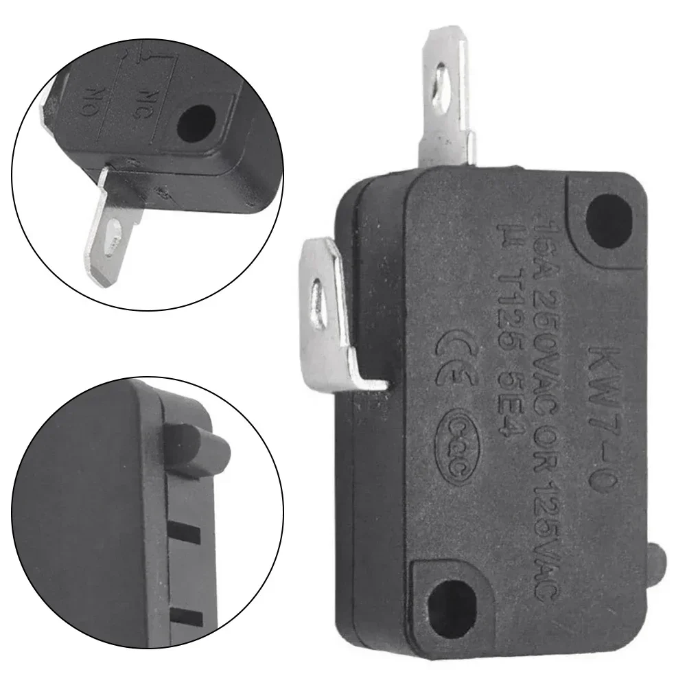 1Pcs KW7-0 16A Small Switch Air Fryer Microwave Oven Switch Metal Microwave Oven Parts 220v 16A Household Appliances thumbnail 2