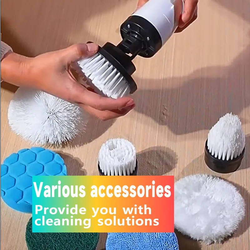 Electric Multipurpose Cleaning Brush Kitchen Gadgets Hair Brushes Bathroom Broom Toilet Household Cordless Spin Scrubber Mops thumbnail 6