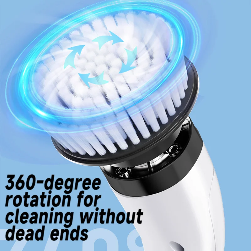 Electric Multipurpose Cleaning Brush Kitchen Gadgets Hair Brushes Bathroom Broom Toilet Household Cordless Spin Scrubber Mops thumbnail 4