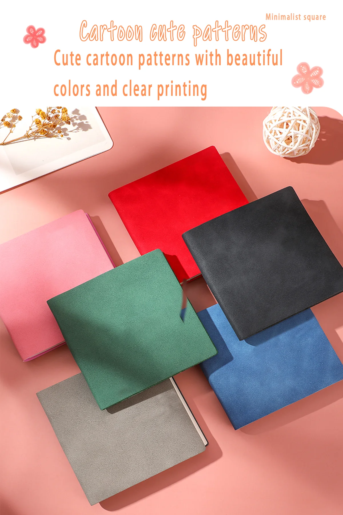 Square Notebook And Journal Mini Notepad Diary Agenda Planner Lined/Grid/Blank Writing Paper For Back To School Office Supplies thumbnail 3