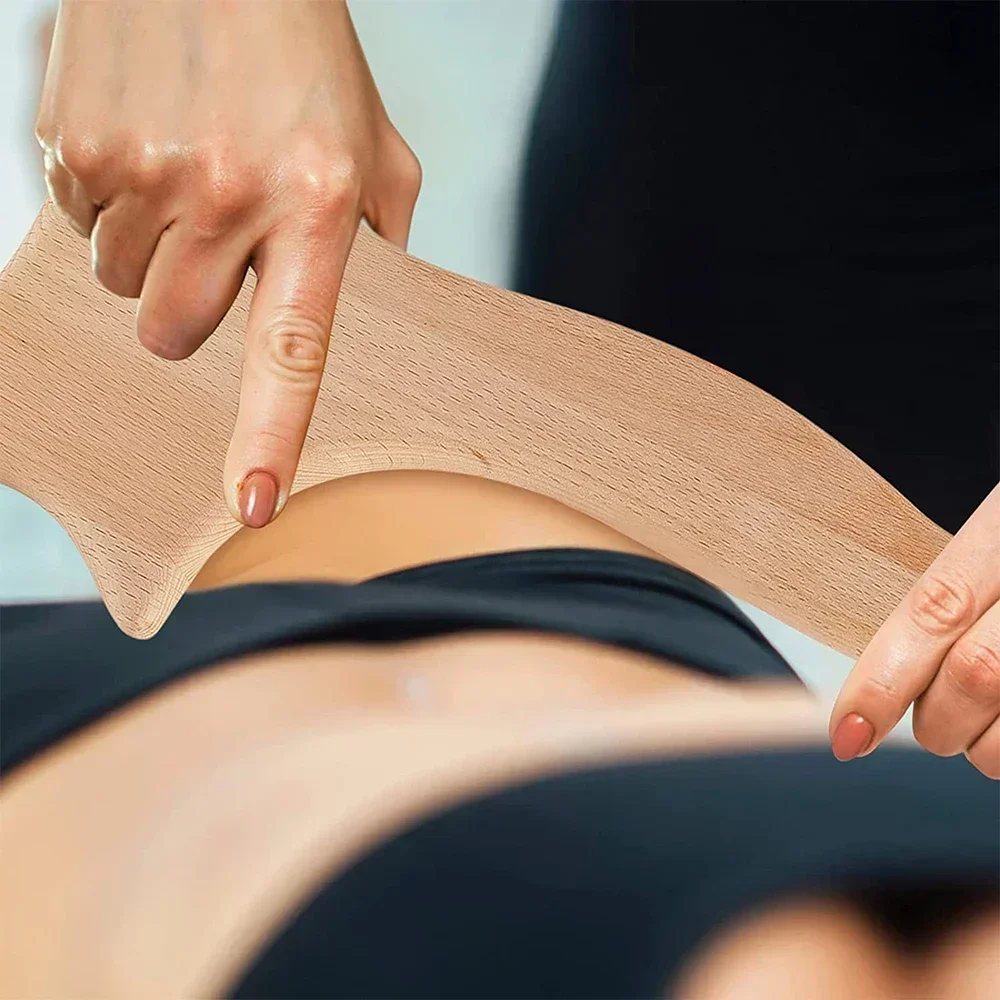 Wooden Massage Tools Wood Lymphatic Drainage Massager Anti Cellulite Body Shaping Tools for Beauty, Gua Sha, Sore Muscle Relief thumbnail 3