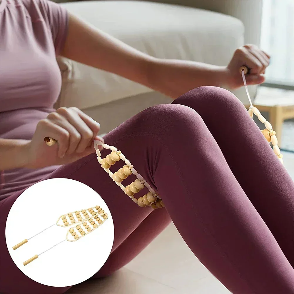 Wooden Massage Tools Wood Lymphatic Drainage Massager Anti Cellulite Body Shaping Tools for Beauty, Gua Sha, Sore Muscle Relief thumbnail 4
