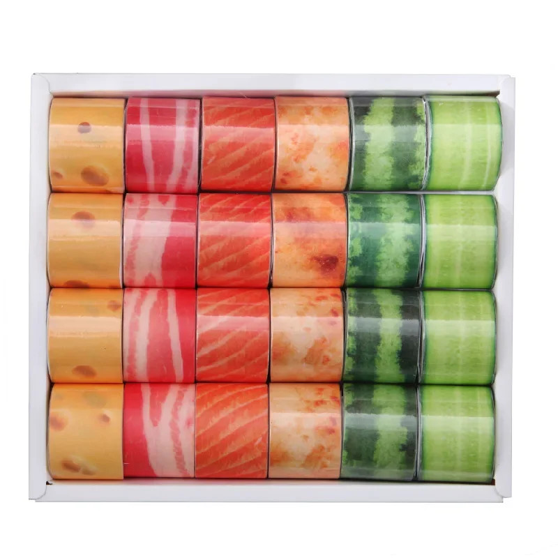 Life Fresh Food Rolls and Paper Tape Cute and Easy To Tear DIY Bookkeeping Materials Decorative Stickers Stationery thumbnail 4