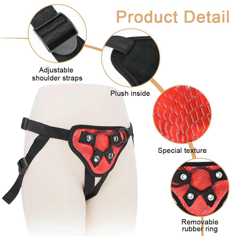 Adjustable Strap On Harness Wearable Strapless Pegging Harness for Couples Lesbian Adult Sex Toy Suitable for Most Dildo Panties thumbnail 3