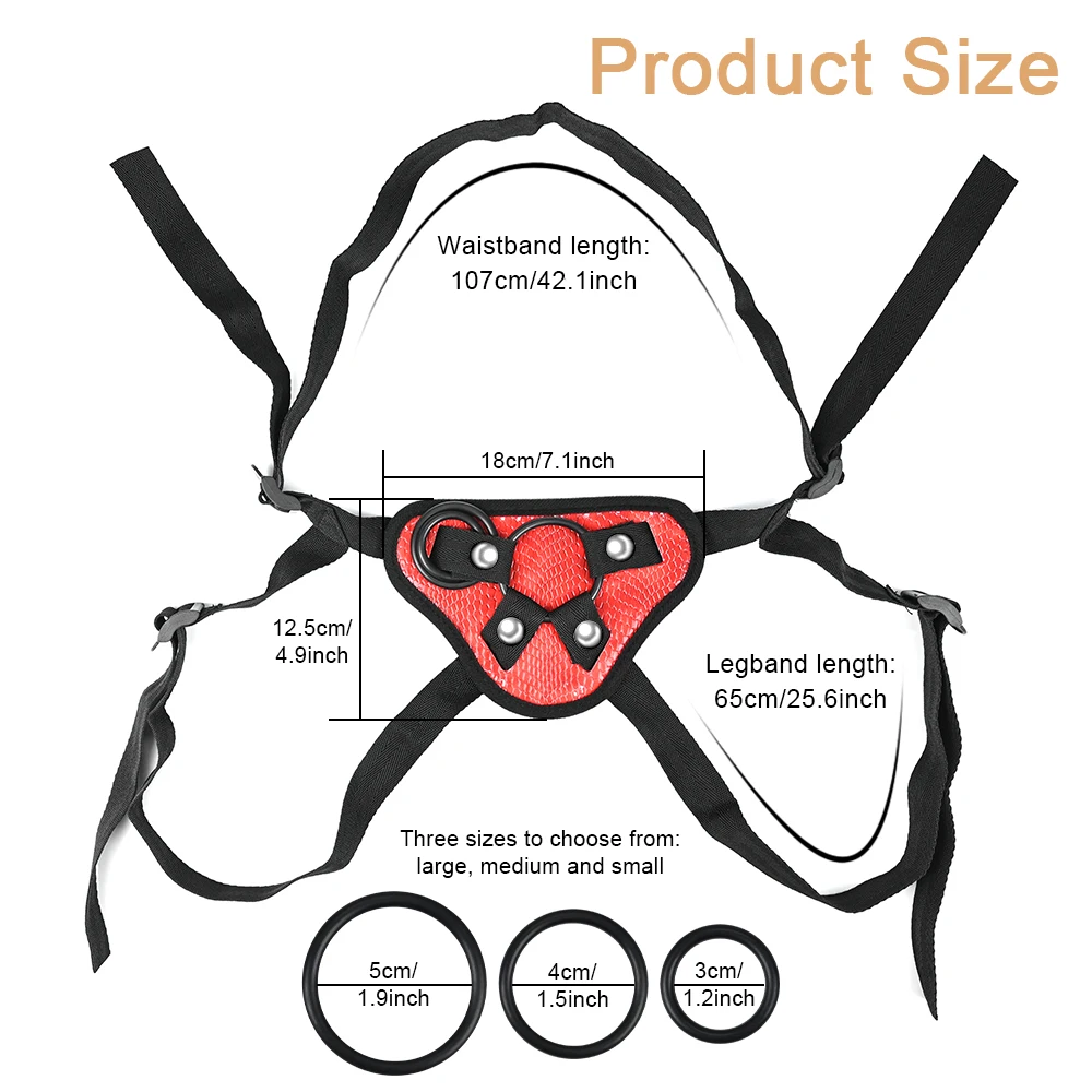 Adjustable Strap On Harness Wearable Strapless Pegging Harness for Couples Lesbian Adult Sex Toy Suitable for Most Dildo Panties thumbnail 4
