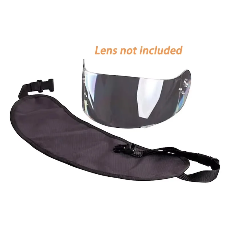 Motorcycle Helmet Lens Storage Bag Sun Visor Bag Motorcycle Equipment Lightweight Adjustable Strap Carrying Pouch for Sports thumbnail 5