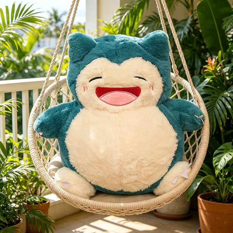 35cm Pokemon Snorlax Plush Toy Cute Sleeping Stuffed Animal Soft Kawaii Anime Doll Big Belly Hugging Pillow Christmas Gift Kids thumbnail 3