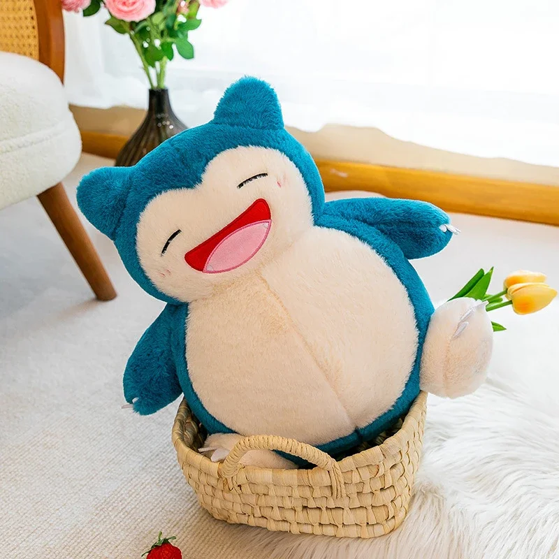35cm Pokemon Snorlax Plush Toy Cute Sleeping Stuffed Animal Soft Kawaii Anime Doll Big Belly Hugging Pillow Christmas Gift Kids thumbnail 4