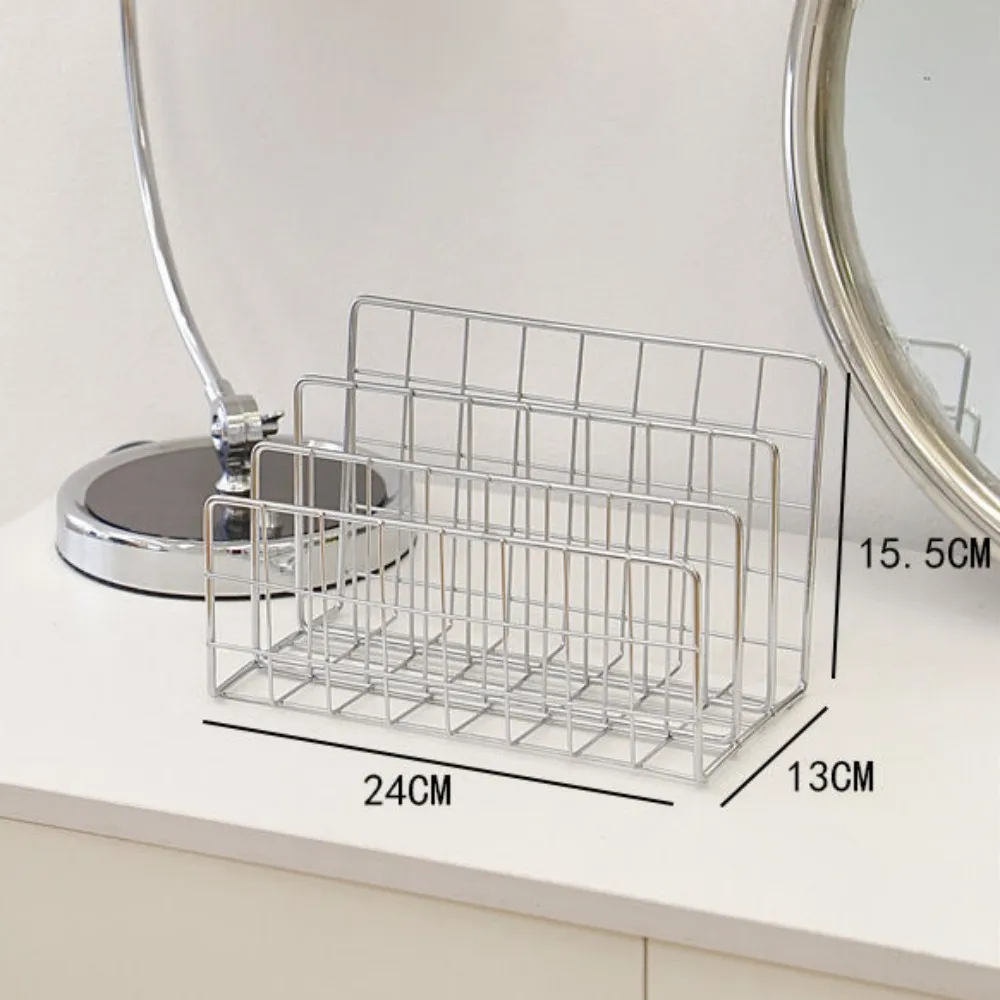 Ins Minimalist Iron Desktop Storage Rack Organizer Table Metal Organizing Rack Bookshelf Desk Multi-functional Storage Rack thumbnail 4