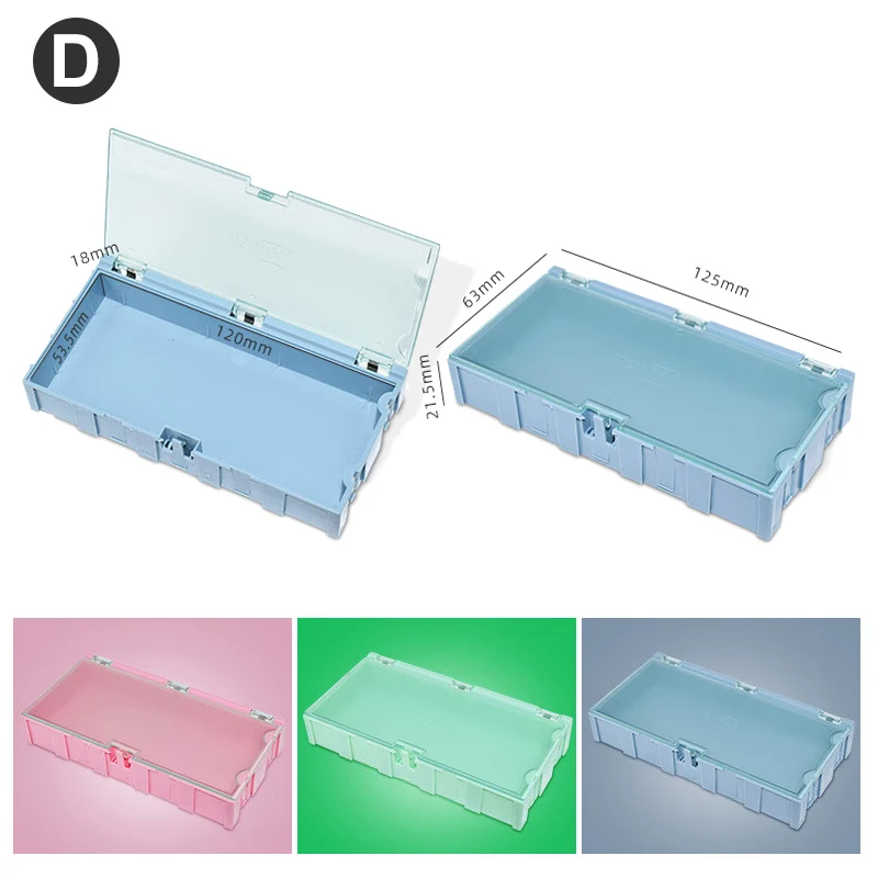 SMD SMT Electronic IC Component Containe,Electronic Parts Box,Small Resistance Storage ,Mobile Chip Classification Organizer thumbnail 3