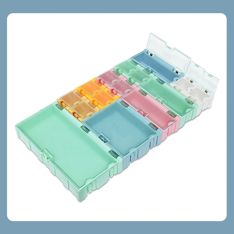 SMD SMT Electronic IC Component Containe,Electronic Parts Box,Small Resistance Storage ,Mobile Chip Classification Organizer thumbnail 6