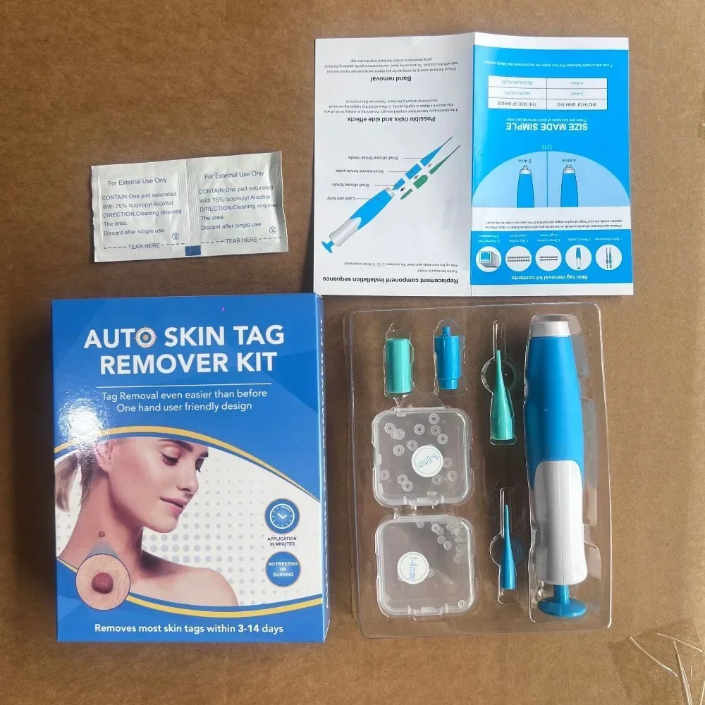 2 In1 Painless Auto Skin Tag Mole Wart Removal Kit Cleaning Tools Face Skin Care Body Wart Dot Treatments Remover Beauty Health thumbnail 5