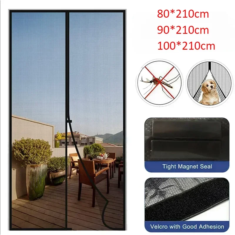 Magnetic Mosquito Net Door Automatic Closing Window Curtains 80/90/100 Cms Curtain Shades Screen Home Textile Garden