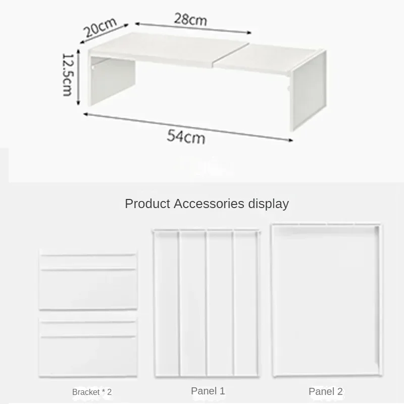 Kitchen Cupboard Organizer Retractable Cabinet Shelf Seasoning Bottle Spice Rack Dish Shelf Kitchen Accessories Storage Rack thumbnail 2