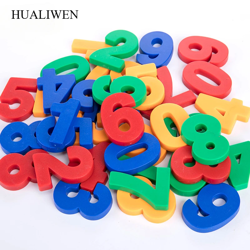Color Digital Magnetic Stickers, 0-9 Whiteboard Magnetic Particles, Student Supplies