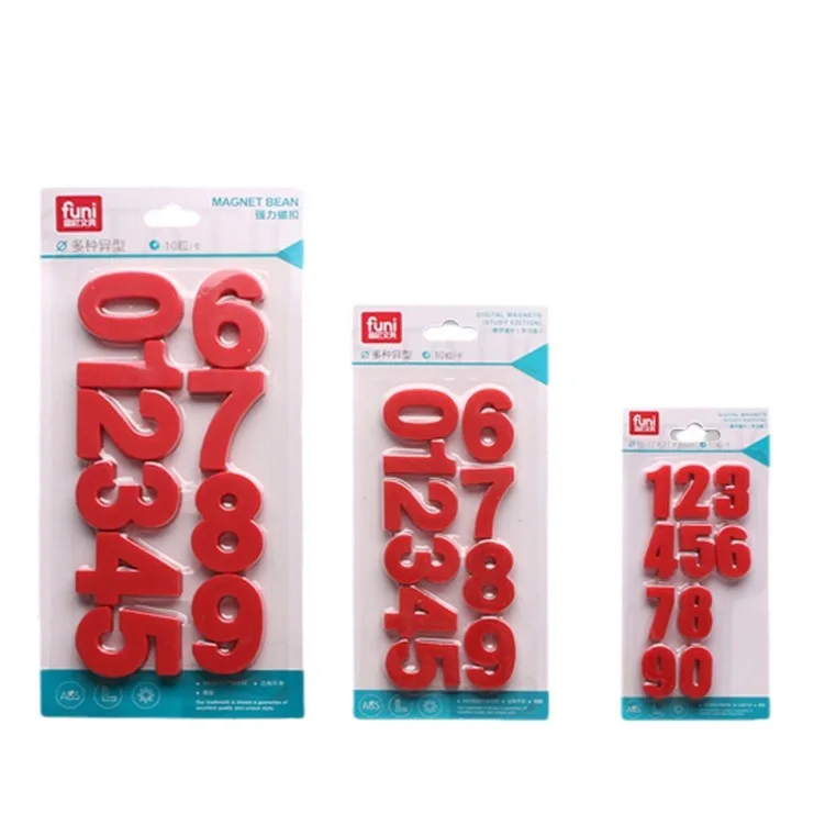 Color Digital Magnetic Stickers, 0-9 Whiteboard Magnetic Particles, Student Supplies thumbnail 5