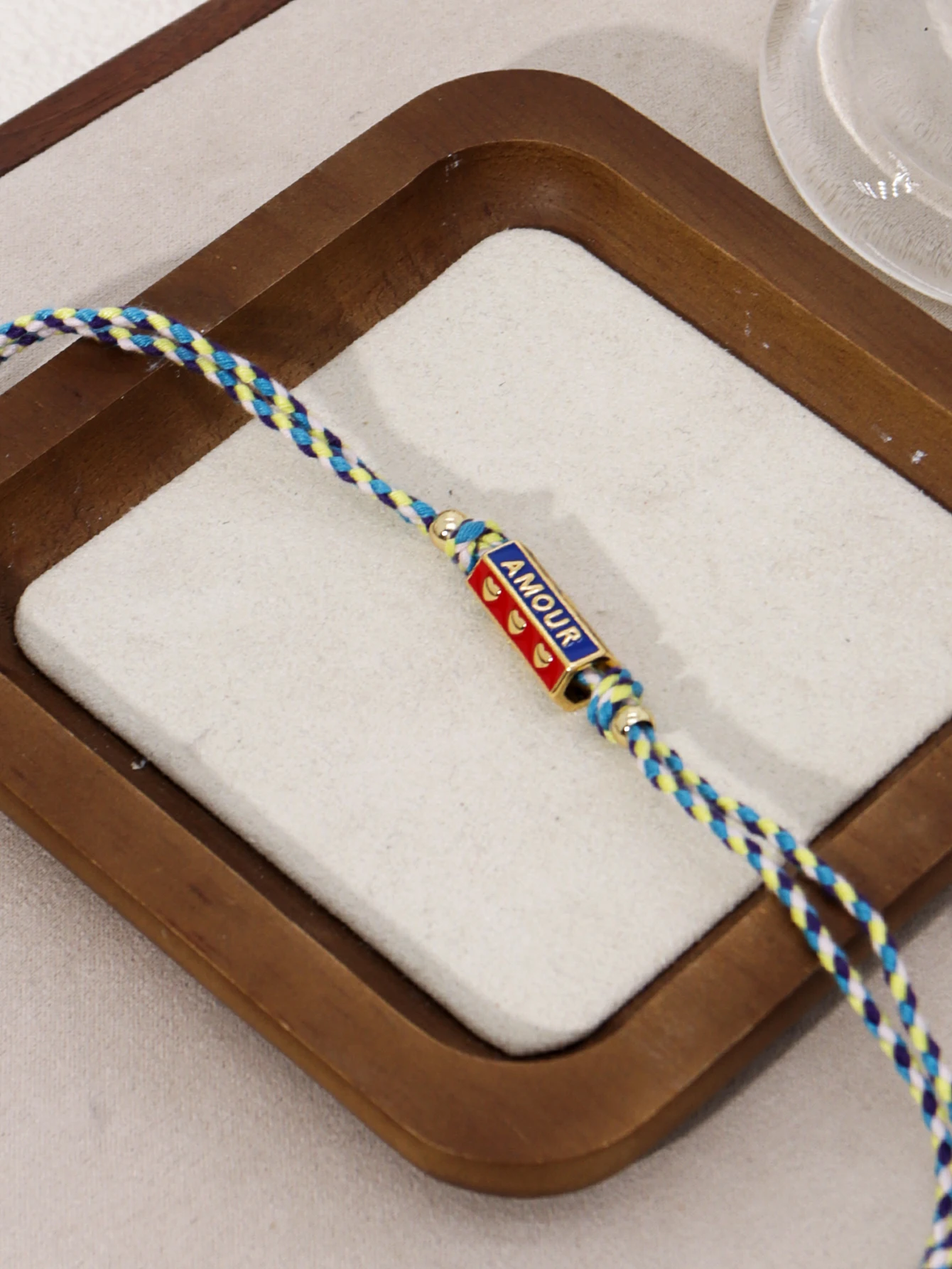 Tribal Style Handmade Braided Rope Pendant Necklace with Letter Charms for Women Party Accessories Necklace Jewelry thumbnail 4