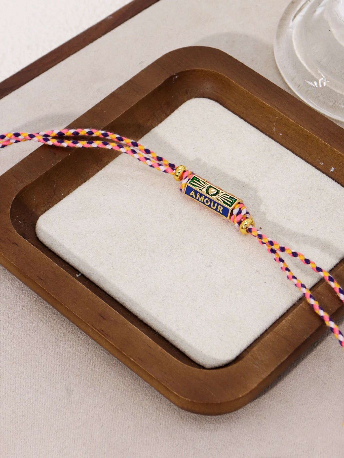 Tribal Style Handmade Braided Rope Pendant Necklace with Letter Charms for Women Party Accessories Necklace Jewelry thumbnail 3