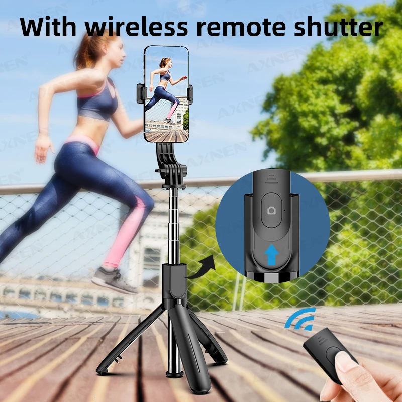 Selfie Stick Tripod for Cell Phone, Mobile Stand Monopod with Wireless Remote for iPhone Samsung Huawei Xiaomi Smartphone thumbnail 4