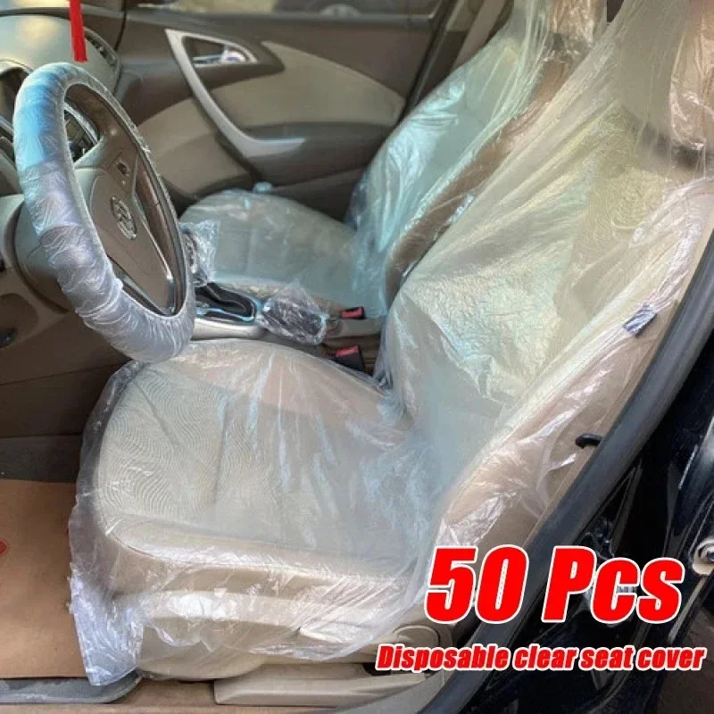 50Pcs Disposable Car Seat Covers Protective Cover for Beauty Repair Waterproof Care Cleaning Beauty Car Seat Protector Universal thumbnail 2