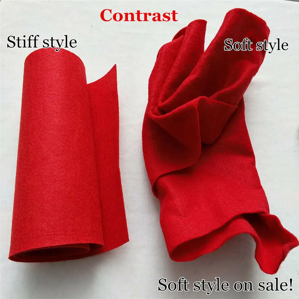 90*90cm Big Size Soft Felt Fabric Non-Woven DIY Sewing Dolls Toy Crafts Accessories Handmade Material thumbnail 3