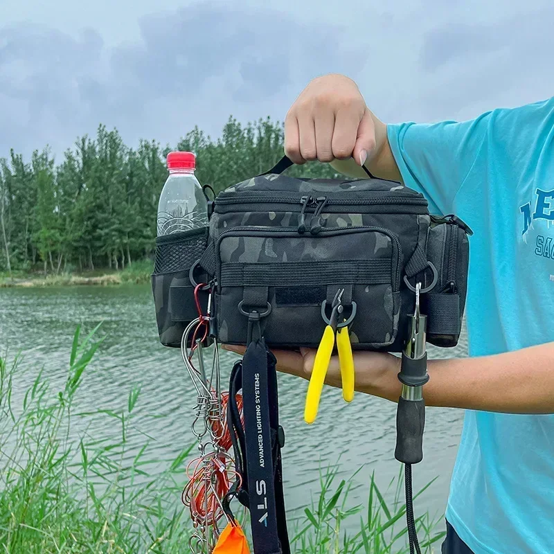 Multifunctional Fishing Tackle, Shoulder Bag, Storage Bag, Portable Fishing Rod Holder, Outdoor Sports Bag, Flying Fishing thumbnail 5