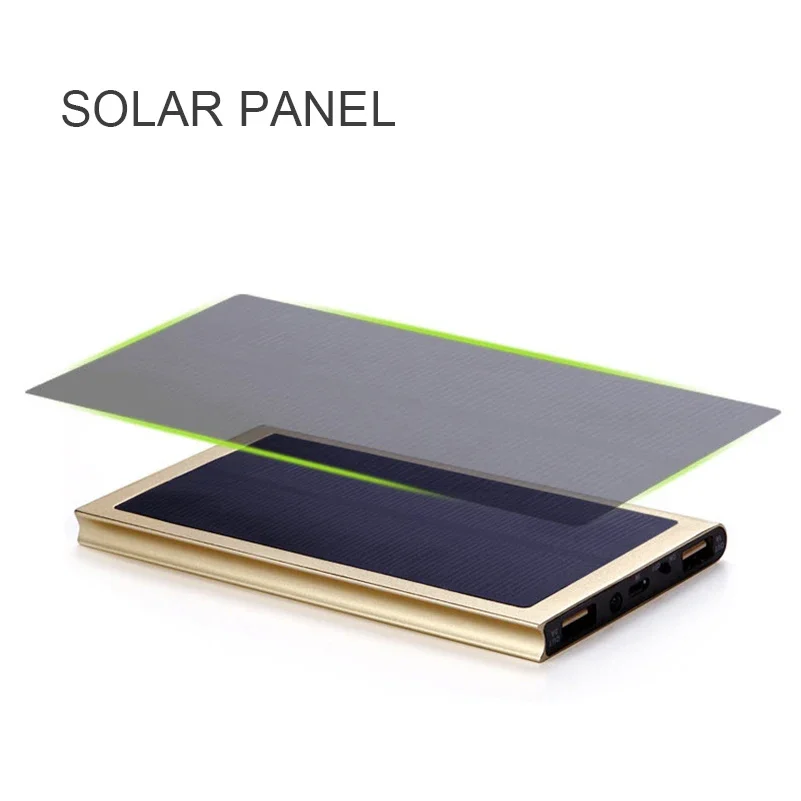 20000mAh Solar Power Bank LED Digital Display Phone External Battery Poverbank For Xiaomi iPhone Huawei Mobile Phone Powerban thumbnail 6