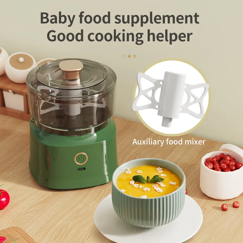350ml Mini Wireless Electric Garlic Press Dual Purpose Garlic Puree Usb Charging Kitchen Food Shredder Meat Grinder Vegetable thumbnail 5