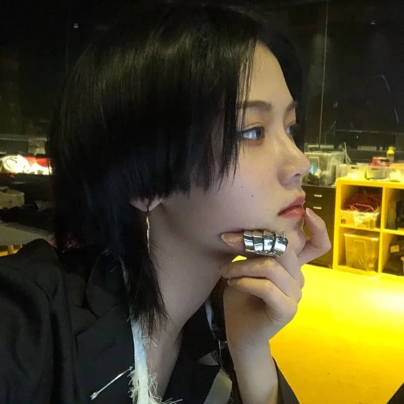 Anime Oosaki Nana Cosplay Metal Ring Armor Knuckle Finger Rings Adult Unisex Punk Hiphop Jewelry Accessories Prop thumbnail 3