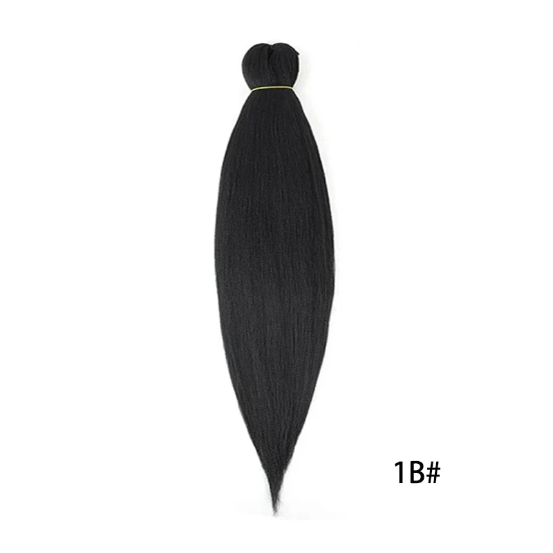 Synthetic Fiber Braiding Hair Ombre Braiding Hair For Women Easy Braid Wholesale 1B# 99j 27# 30# 1B/27 Pre-stretched Braids thumbnail 3