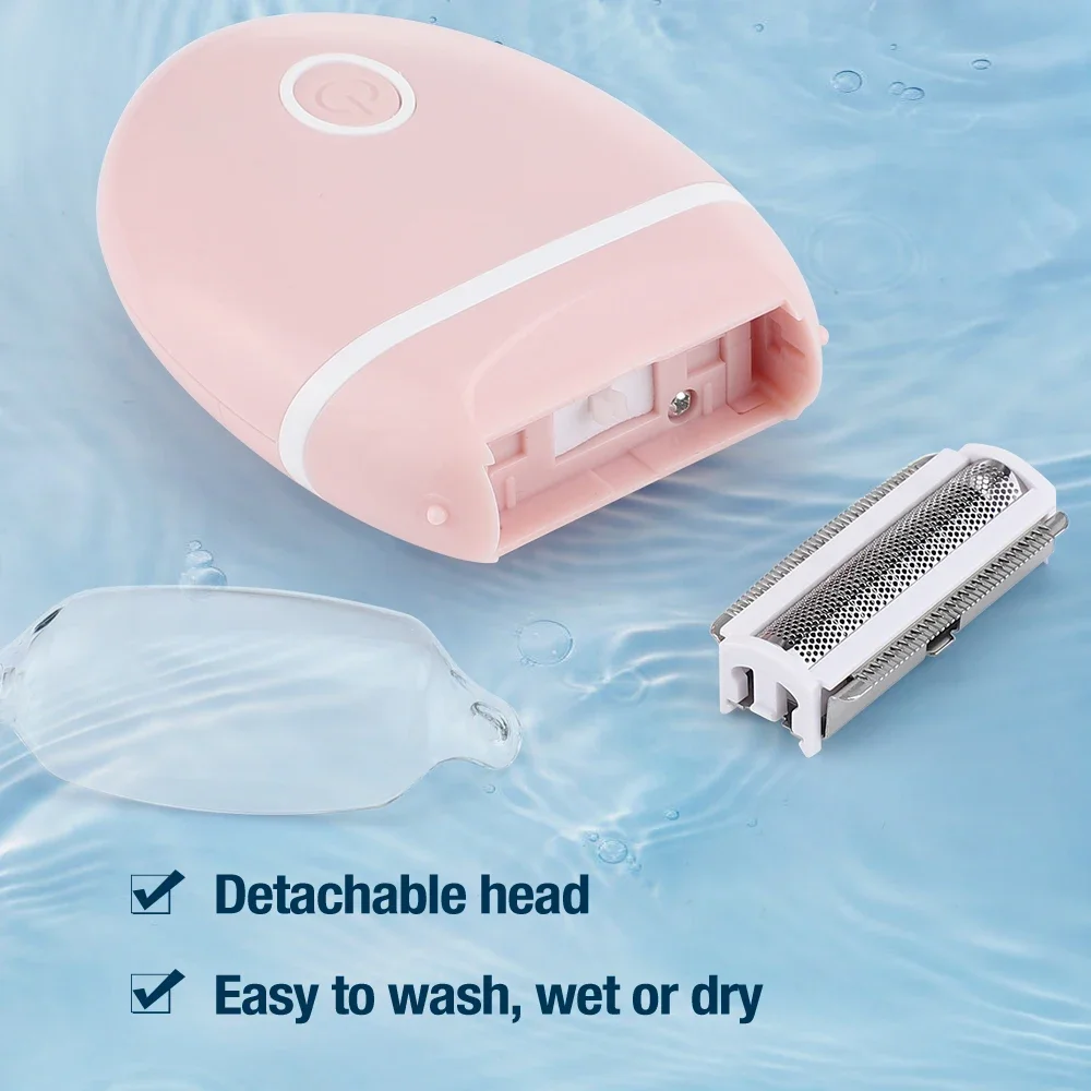 Women's 3 in 1 Shaver Electric Mini Washable Razor Special Hair Removal Equipment for Whole Body Leg Armpit Intimate Area thumbnail 2