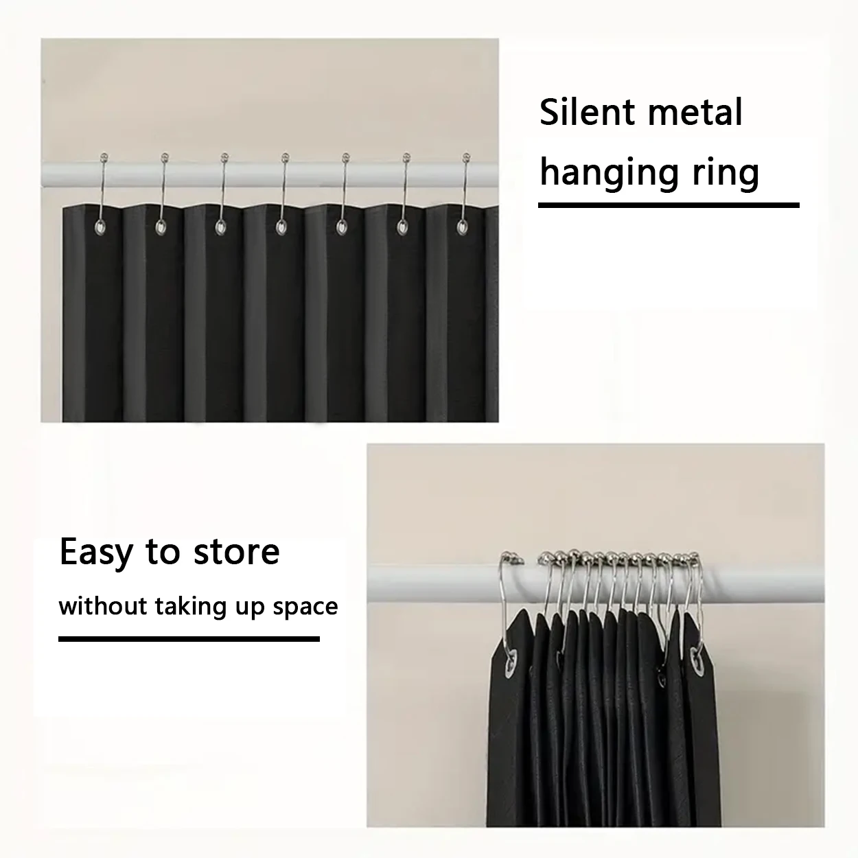 1Panel, Bedroom Room Divider Privacy Curtain, Dining Room Kitchen Folding Curtain, Accordion Door Curtain, Wardrobe Bookcase Decorative Curtain thumbnail 5