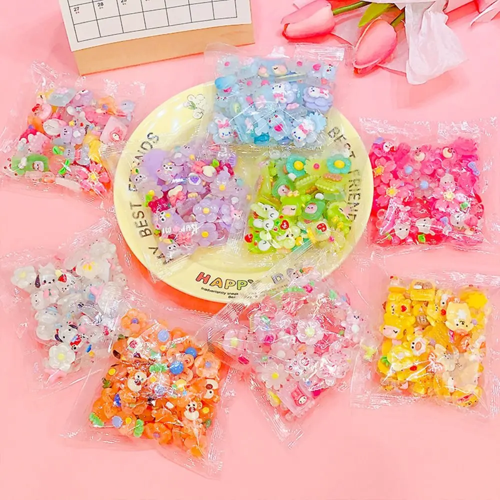 20PCS Mixed  Series Resin Charms Accessories for Diy Phone Case Hair Clip Material Children Toy Jewelry Accessories thumbnail 4