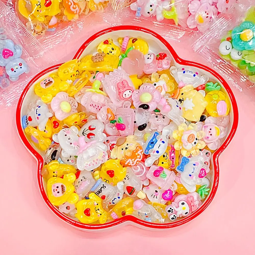 20PCS Mixed  Series Resin Charms Accessories for Diy Phone Case Hair Clip Material Children Toy Jewelry Accessories thumbnail 5