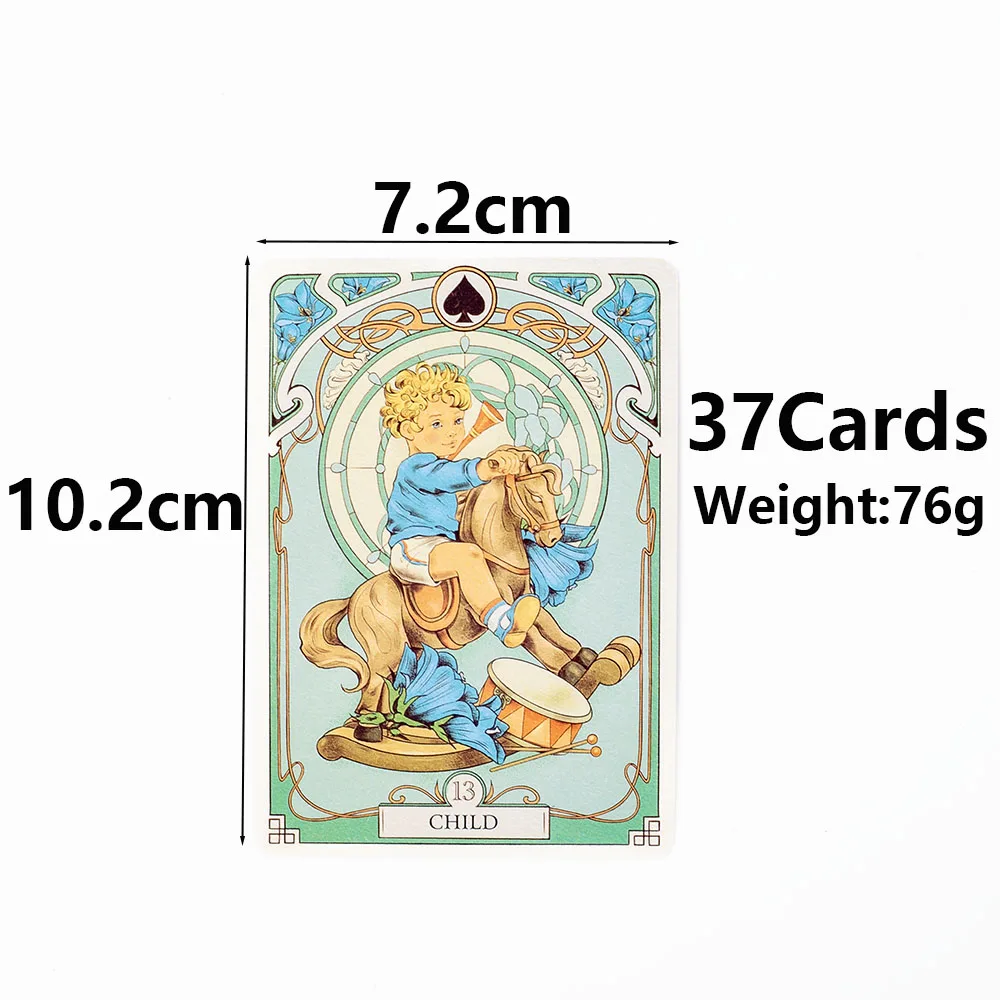 37Pcs Cards Romatic Lenormand Tarot Deck Full English Version Oracles Deck For Girl Board Games 10.2*7.2Cm thumbnail 4
