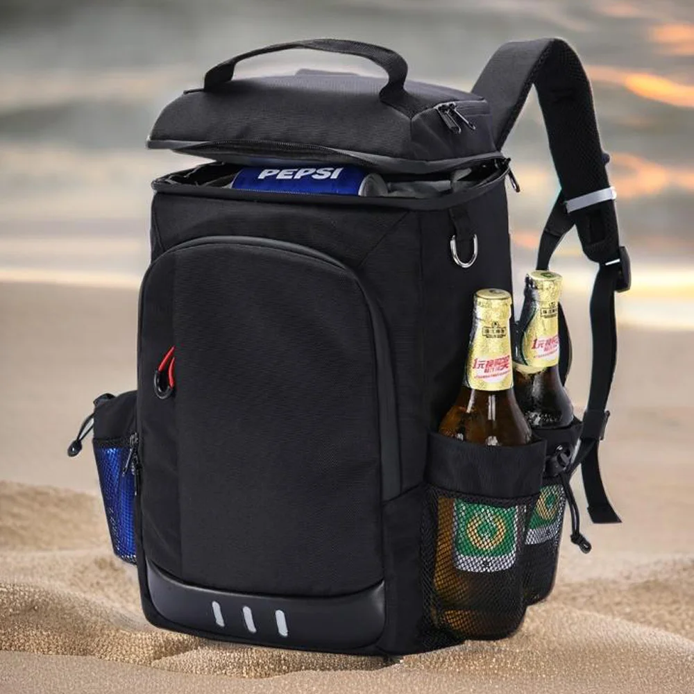 New Picnic Cooler Bag Large Capacity Camping Meal Hikking Thermal Backpack with Bottle Opener Leakproof Insulated  Lunch Bag thumbnail 6