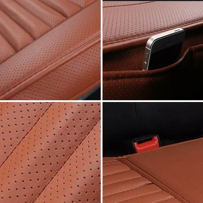 Universal Car Seat Cover Breathable PU Leather Pad Mat For Auto Chair Cushion Car Front Seat Cover Four Seasons Anti Slip Mat thumbnail 6