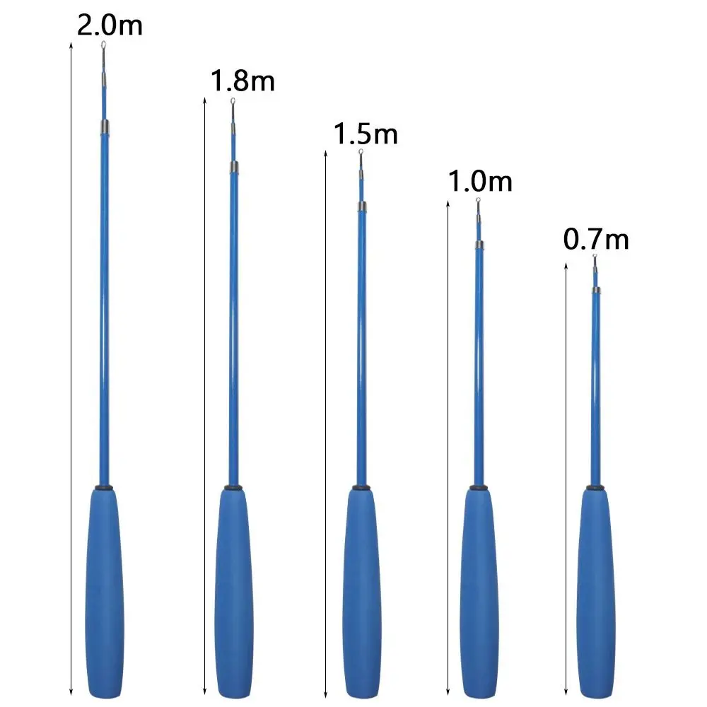 Telescopic Fishing Rod Glass Fibre Fishing Pole Casting Rod Fishing Rod Reel Lure Set Hooks Feeder Rod Combo Travel Fishing Gear thumbnail 6