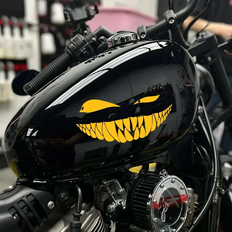 Cute leant eyes bad smile Car Stickers Motorcycle Decals Funny Auto Body Styling Decoration Window Sticker Vinyl Waterproof thumbnail 5