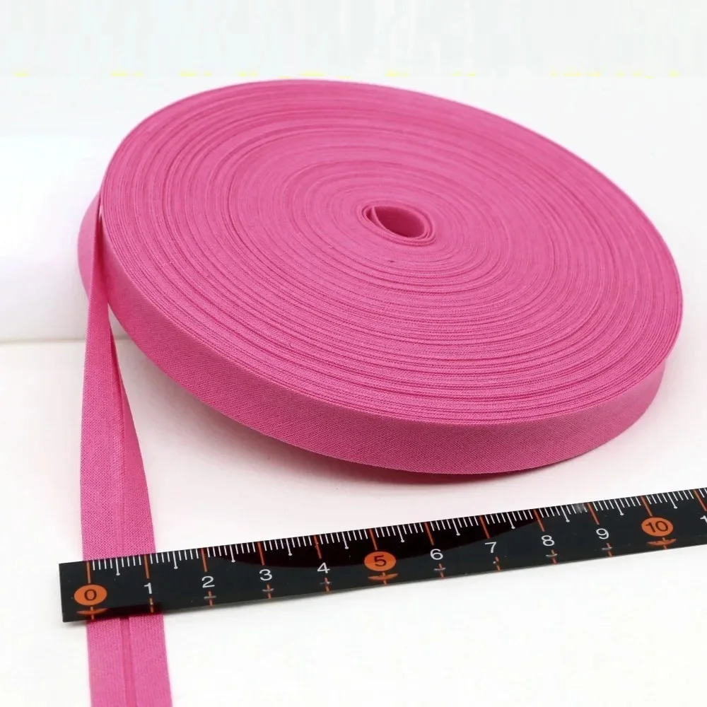 12mm(1/2") Narrow Ironed Single Folded Cotton Solid Color Bias Binding Tape Diy Ribbon Garment Quilt Craft Sewing Accessories thumbnail 6