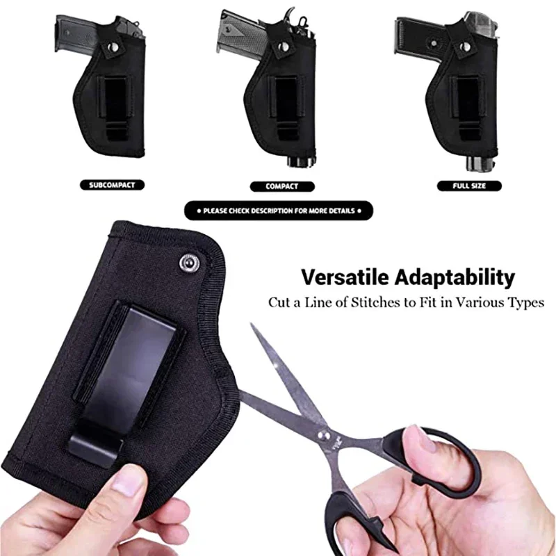 Outdoor Molle Hunting Holster Nylon Concealed Gun Pouch for Glock Sig Sauer Beretta Kahr Bersa IWB Holster Hunting Equipment thumbnail 3