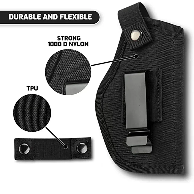 Outdoor Molle Hunting Holster Nylon Concealed Gun Pouch for Glock Sig Sauer Beretta Kahr Bersa IWB Holster Hunting Equipment thumbnail 6