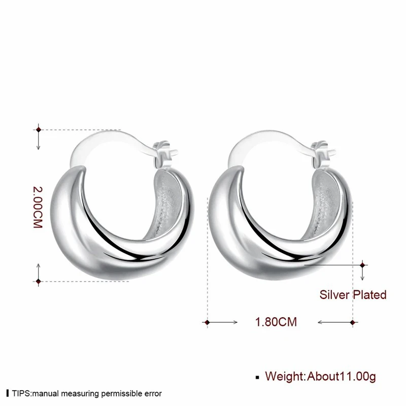 Fine 925 sterling silver earrings wedding high quality popular product fashion women party Earring Jewelry thumbnail 4