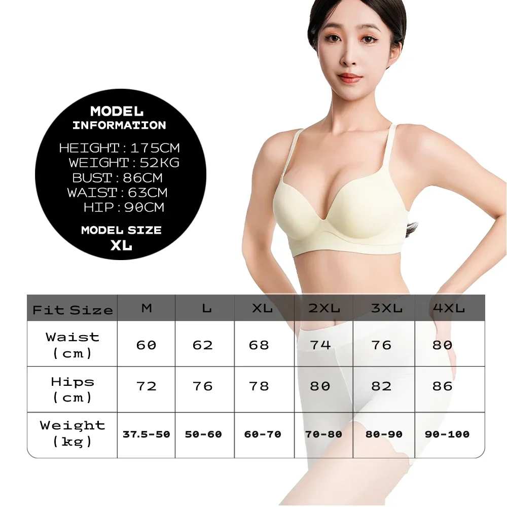 2pcs Seamless Safety Shorts Womens Ice Silk Summer Anti Rub Underwear Boxers Under Skirt Panty Big Size Short Leggings 40-100kg thumbnail 2