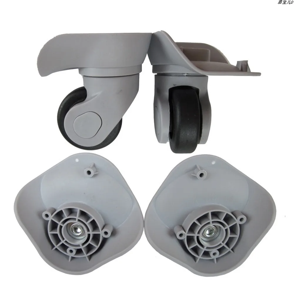 1 Pair Replacement Luggage Wheels For Suitcases Silent Luggage Spinner Caster A08 Rubber Wheels High Quality Trolley Accessories thumbnail 2