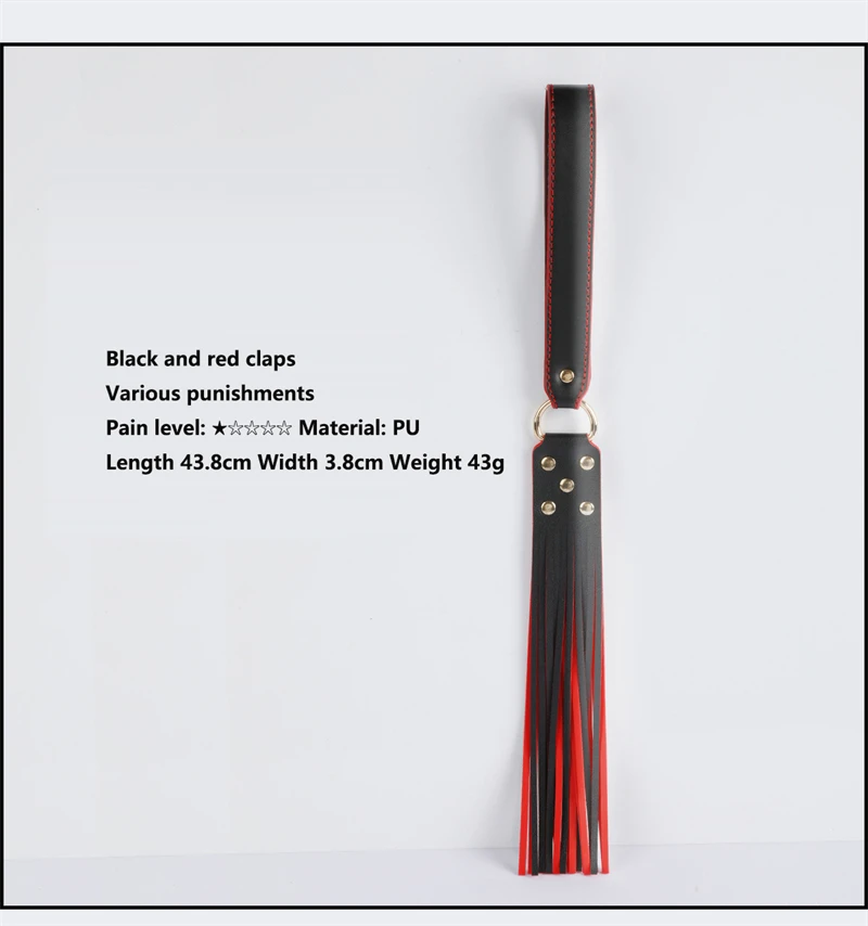Adult Sex Toys PU Horse Tassels Whip BDSM Equestrian Whips Sex Games for Couple Spanking Paddles Racket Training Beat thumbnail 6