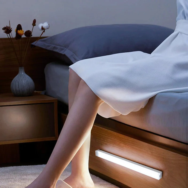 USB Type C Rechargeable Motion Sensor LED Bar Light Induction Night Light Portable for Kitchen Bedside Wardrobe Closet Aisle thumbnail 4