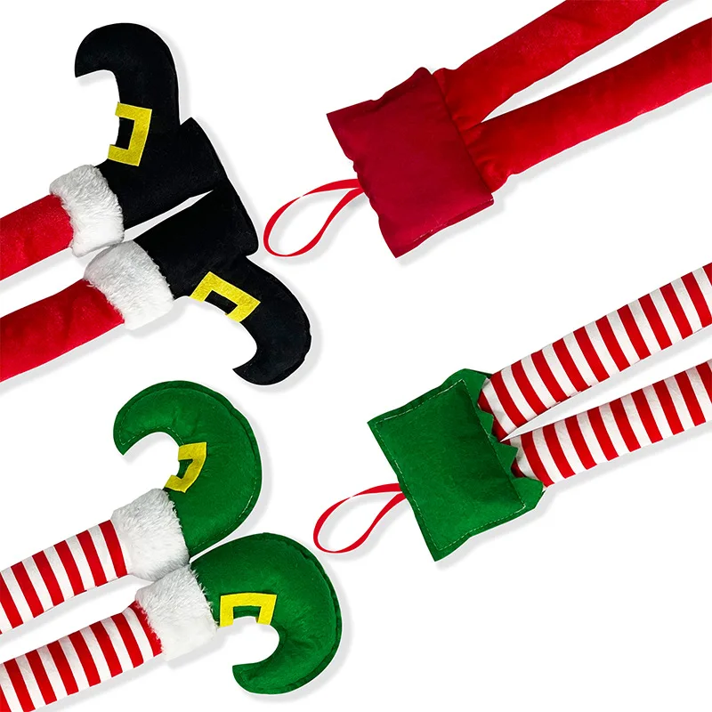 2024New Year Christmas Elf Santa Legs Car Accessories Christmas Decor For Home Xmas Tree Pendants Ornaments  HappyGifts thumbnail 5
